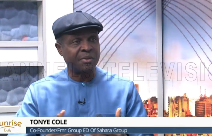 Tonye Cole interview on Channels TV
