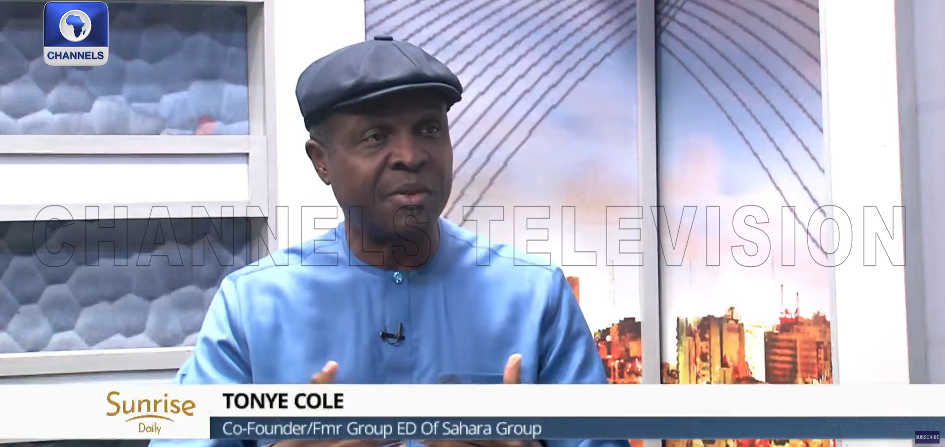 Tonye Cole interview on Channels TV